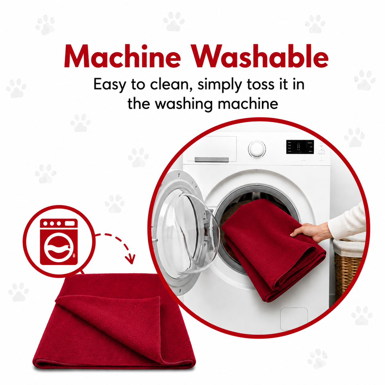 Reusable Machine Washable Pee Mat for Dogs (Pack of 2)