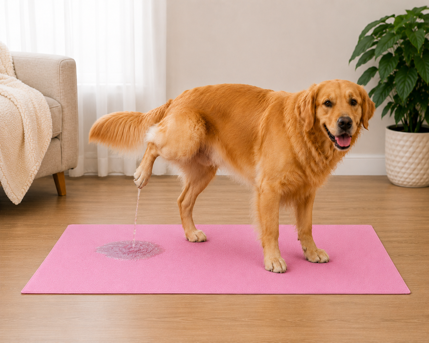 Reusable Machine Washable Pee Mat for Dogs (Pack of 2)