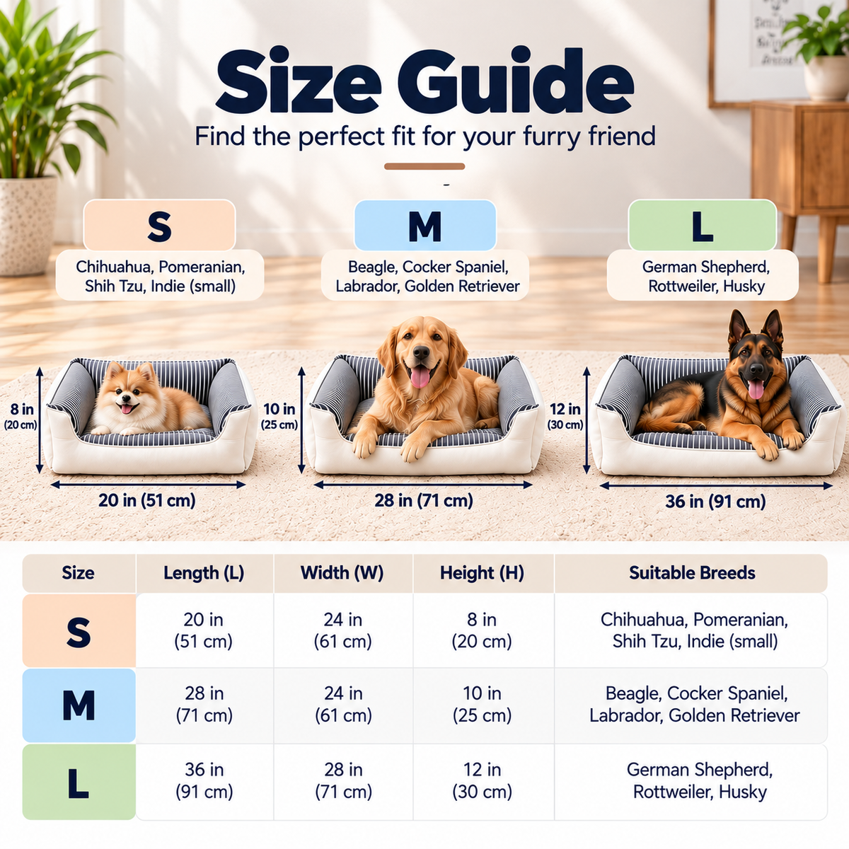 Premium Winter Bed for Dogs, Ultra Soft, Cozy, Washable & anti-skid