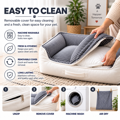 Premium Winter Bed for Dogs, Ultra Soft, Cozy, Washable & anti-skid