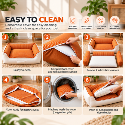Premium Winter Bed for Dogs, Ultra Soft, Cozy, Washable & anti-skid