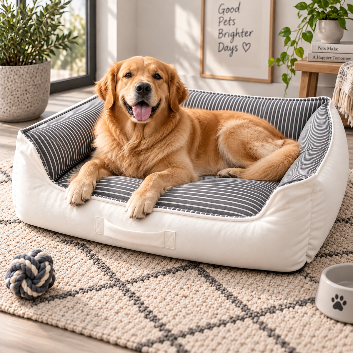 Premium Winter Bed for Dogs, Ultra Soft, Cozy, Washable & anti-skid