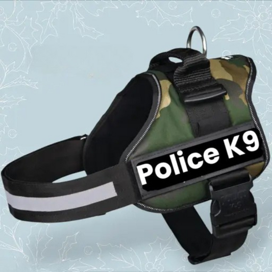 K9 Dog Body Belt Padded No Pull Harness (Army)