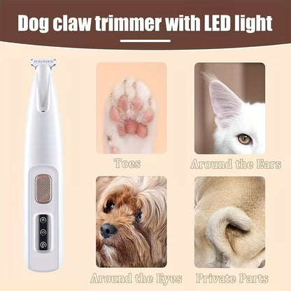 Rechargeable Pet Paw Trimmer for Hair Around Paws, Eyes, Ears, Face, and Buttocks