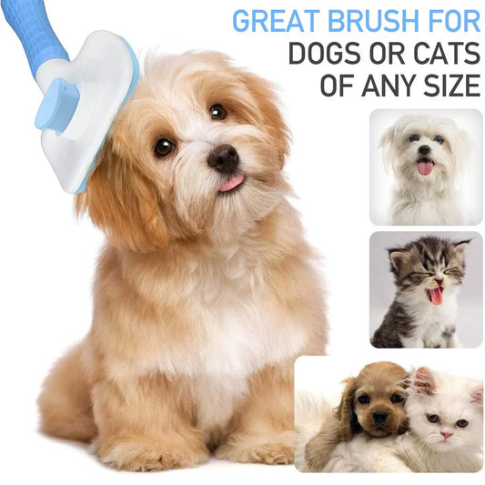 Slicker Brush for Pets | Self-Cleaning Grooming Tool
