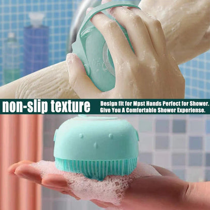 Silicone Shampoo Brush with Dispenser for Dogs