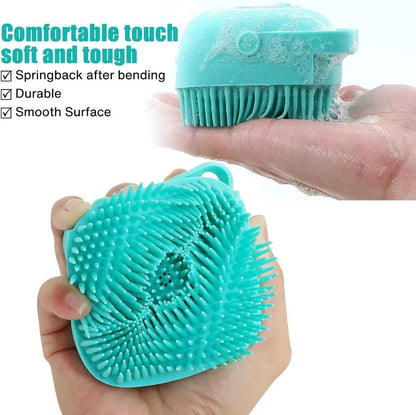 Silicone Shampoo Brush with Dispenser for Dogs